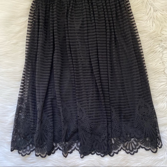 ASOS Maternity Black Lace Skirt Short Sleeve Dress - Picture 3 of 9